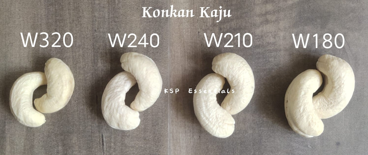 Konkan Cashews (Kaju) W210 (Large Size)