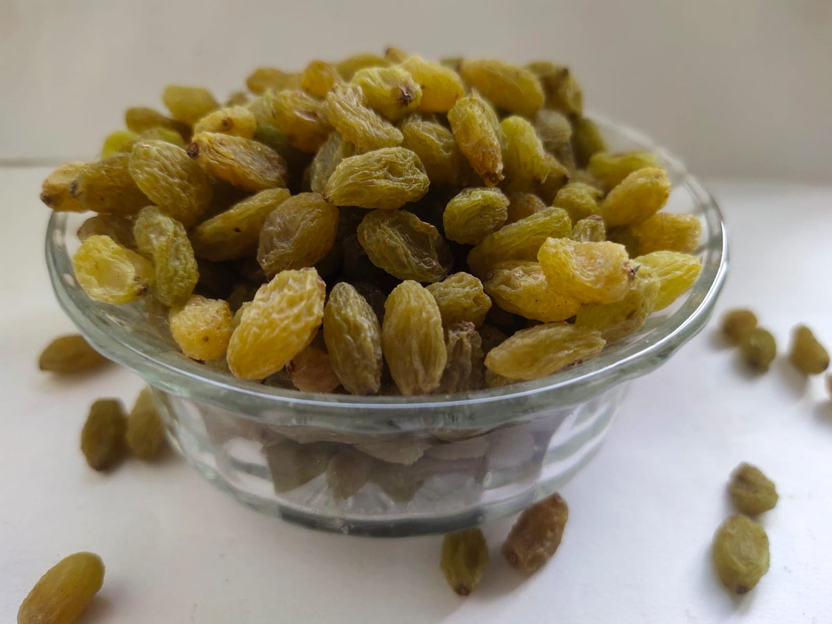 Afghan Green Raisins (Kishmish) Round