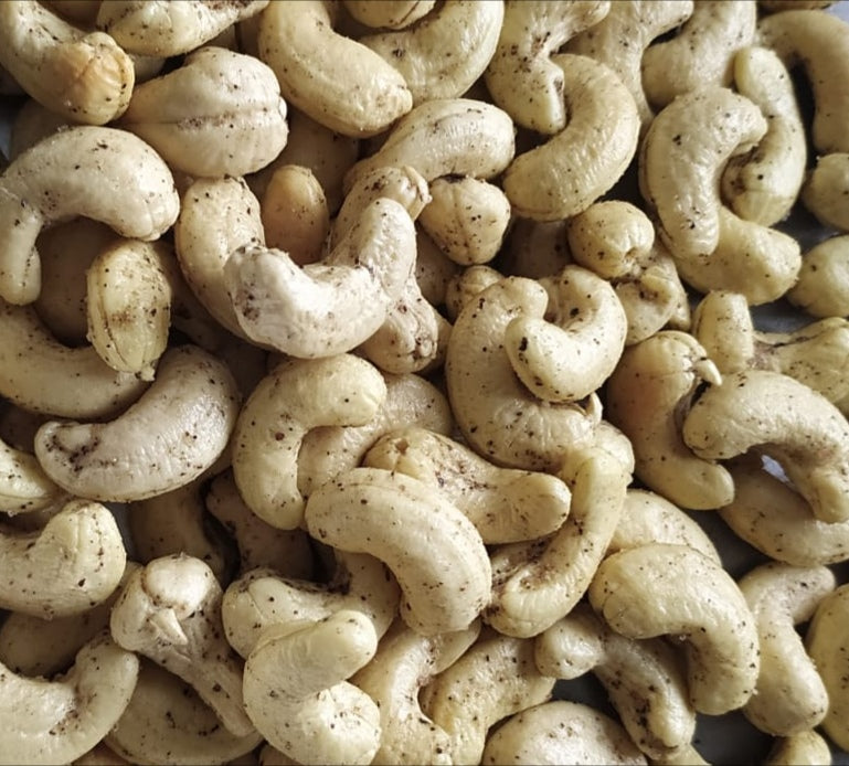 Black Pepper - Cow Ghee Roasted and Salted Cashew (Kaju) W240